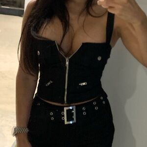 White Fox Play on Repeat Bustier, Black, XS